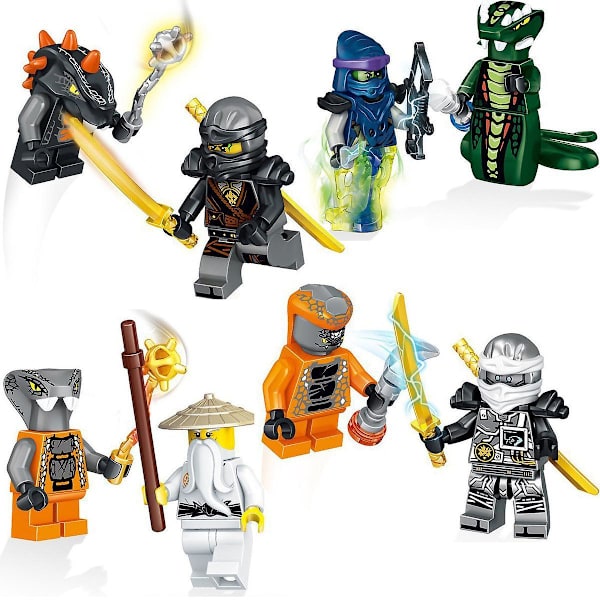 24 Pakke Ninja Minifigurer Sæt Børnelegetøj Action Figur Shinobi Mini Figurer Fødselsdagsfest Gaver Til Voksne Og Børn Drenge Piger