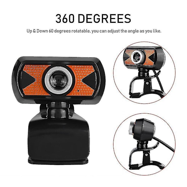 480/720/1080p Usb Camera Video Recording Built-in Mic Webcam For Laptops Pc 480P