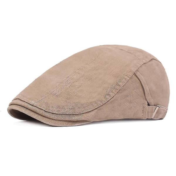 Bomulds Beret Herre Monokrom Kasket Flat Cap Dame
