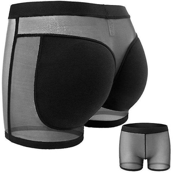 Ladies Butt Lift Tummy Control Panties Padded Fake Ass Breathable Underwear Black L