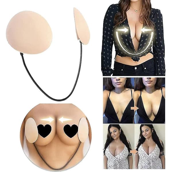 Dame Deep Push-up Frontløs BH Kit Beige