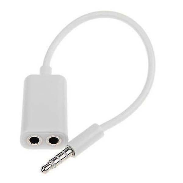 3.5mm 1 Male To 2 Female Audio Headphone Splitter Cable Adapter For Iphone Mp3