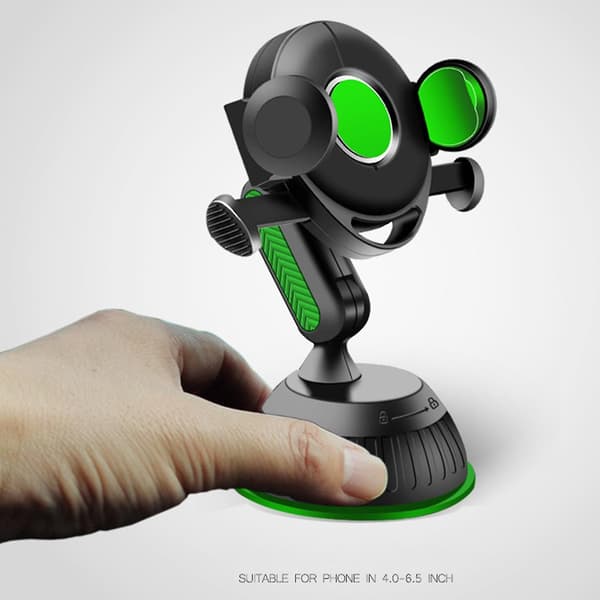 Car Phone Holder Universal Suction Cup Mount Dashboard Auto Lock Cellphone Stand For Smartphone C