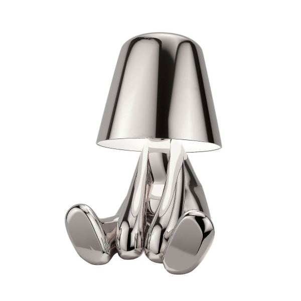 Little Golden Man Led Table Lamps Touch Control Dimmable Lamp Bar Night Light Silver Mr WHO