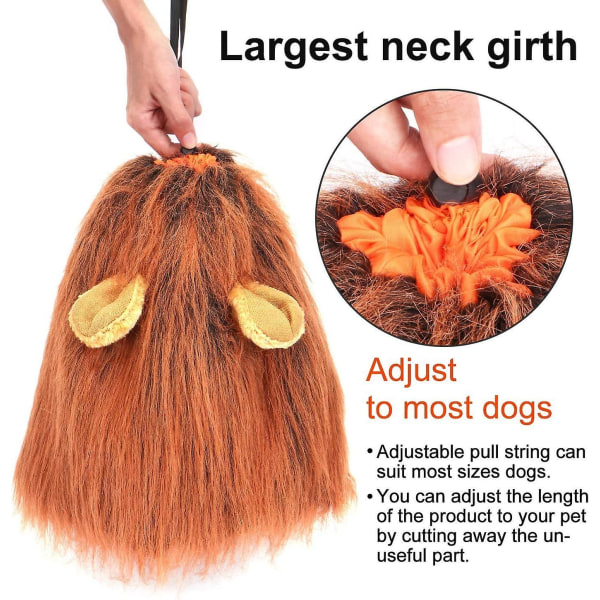 Lion Mane Costume For Dog,wig For Large Pet Festival