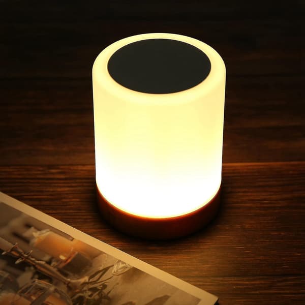 Natlampe, internt batteri dæmpbar 2800k-3100k farveskiftende Rgb