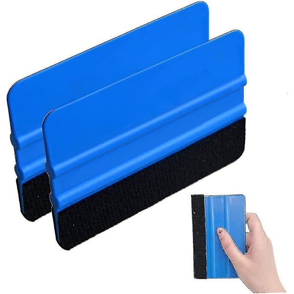 2 Pack Plastic Squeegees For Soft Vinyl Sticker Squeegee Window Tinting Tool Soft Felt Scr