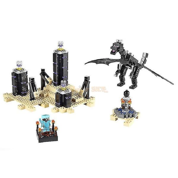 Byggeklodser Ender Dragon Model Klodser Sæt Gaver Legetøj Til Børn Drenge Piger
