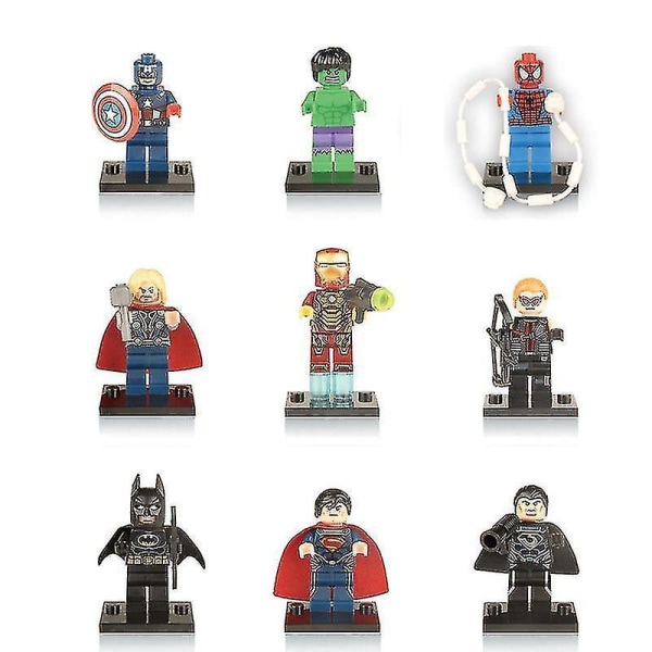Huacreate 35 Superhelte Byggeklodser Dukker Puslespil Samlede Byggeklodser Minifigur Drengelegetøj