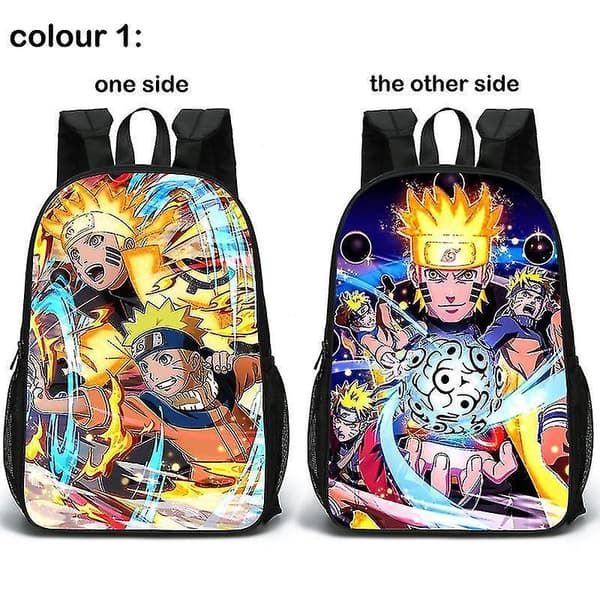 Naruto Kaksipuolinen Koulureppu Musta A