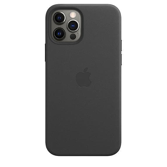 Leather Phone Case For Iphone 12/12 Pro Leather Case With Magsafe Black