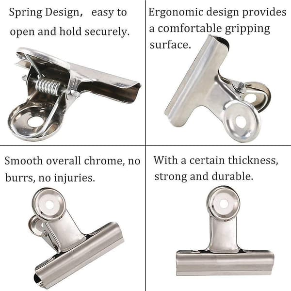 36 stk. clips kontorclips - rund 0 sølv 22 mm