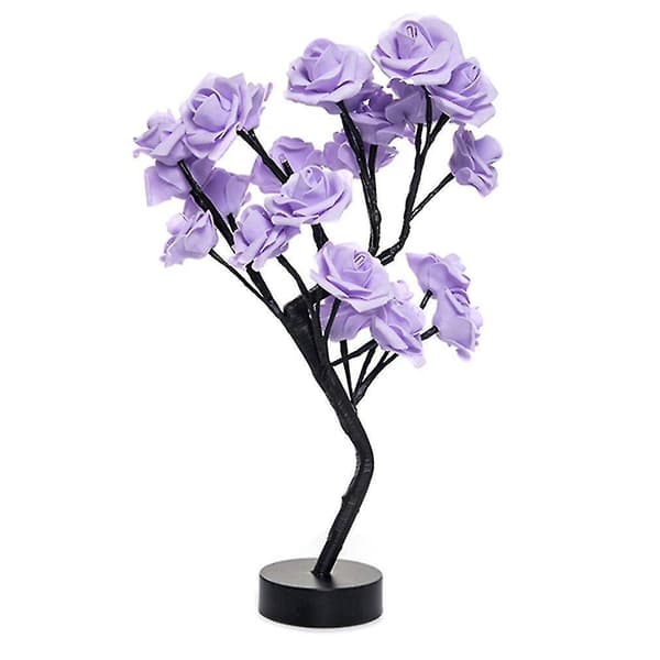Led Table Lamp With Usb Flower Tree Home Decoration Bedroom Gift Night Table Lam blue