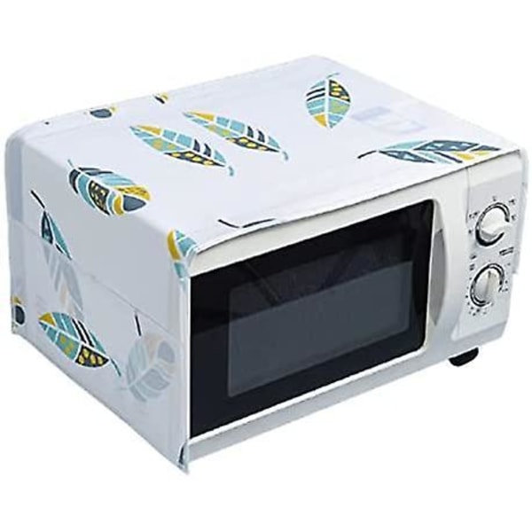 Microwave/multi-function Oven Dust Proof Cover Grease Cover With Pocket Kitchen Protector(feather Pattern)