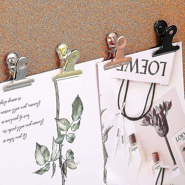 30 Pcs Push Pins Clips Heavy Duty Clips With Pins Creative Large Paper Clips For Cubicle Walls Cork Boards Artworks Photos Bulletin Walls Office Schoo