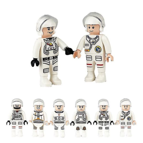 Space Astronaut Building Blocks Minifigure Toys Assembling Toys 6pcs