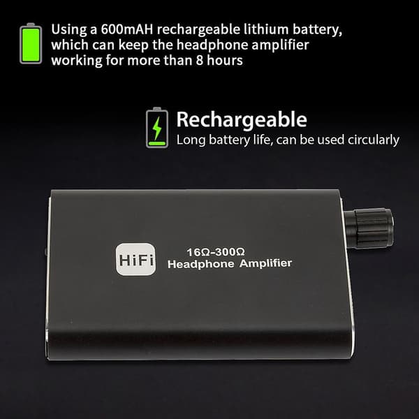 Hifi Headphone Amplifier Headphone Amp 3.5mm Stereo Audio Out With Switch Powered Dual-output With 2-level Boost