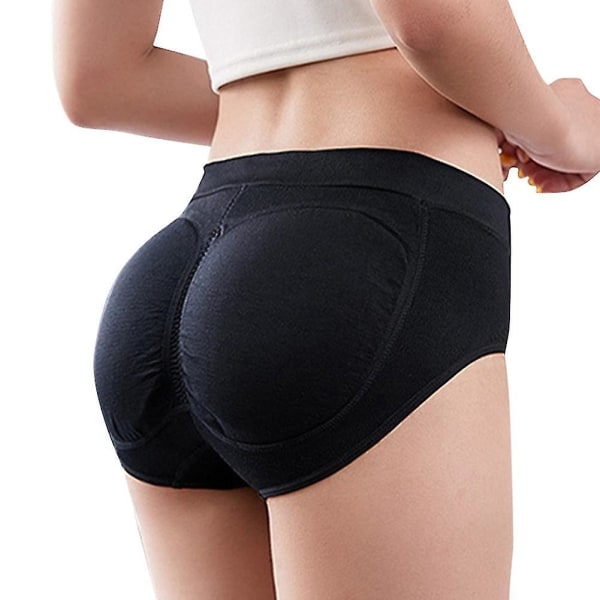 Butt-lift Shaping Patch Slim Panties Padded Hip Fake Butt Enhancer Control Shapewear Black-l