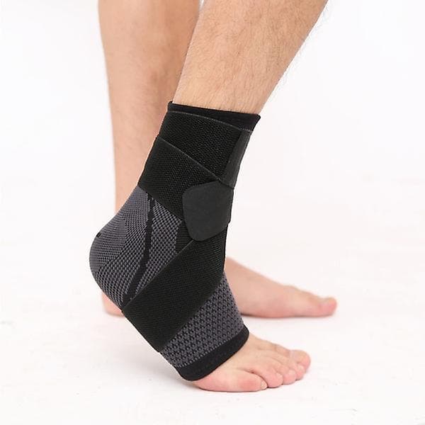Ankle Brace Adjustable Breathable Ankle Support With Elastic Fabric Compression Ankle Wrap For Sports Protect Orange