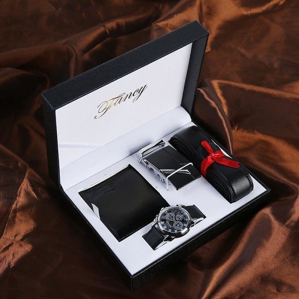 Gifts For Men Watches Set,birthday Valentine's Day Gifts Artificial Leather Men Watch