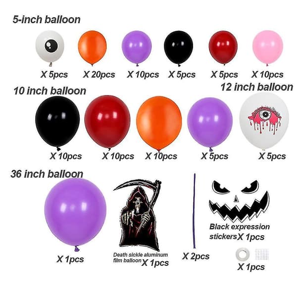 Halloween Balloon Kit Halloween Pattern Balloons