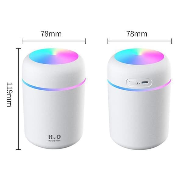 Portable Mini Humidifier 300ml Small Cool Mist Humidifiers With Night