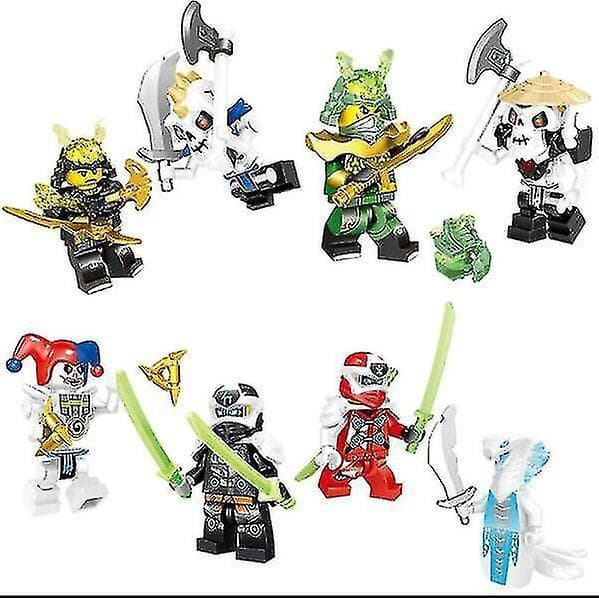 32 Pcs Ninjago Mini Figures Kai Jay Sensei Wu Master Building Blocks Toys