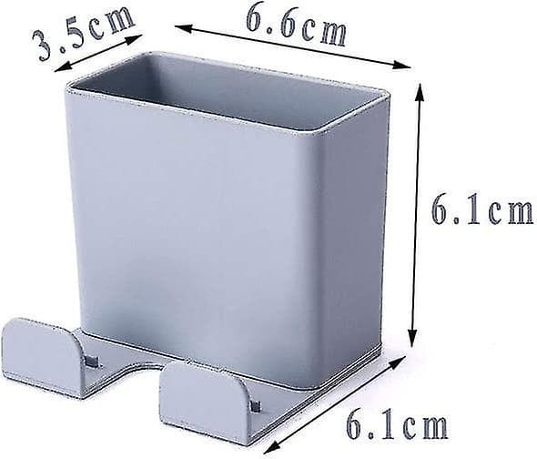 3 Pieces Wall Mounted Cell Phone Holder, Abs With Hook Wall Mounted Organizer Box For Cell Phone Charging Rack, Remote Control Storage Box