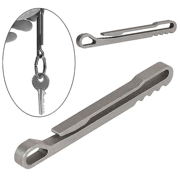 2pcs Keychain Carabiner Spring Snap Clips Hook Keyring Hanging Buckle Locking Clip