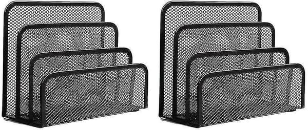 Skrivebords Post Organizer Små Filholdere Brev Organizer Metal Mesh Dokument/arkivering/mapper