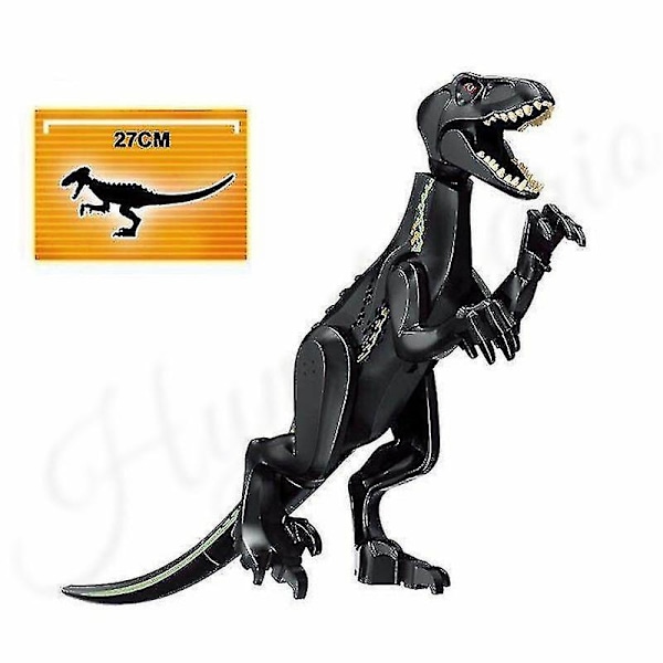 New 2pcs Jurassic Dinosaur World Park Dinosaur Indoraptor Velociraptor Blue Building Block Bricks City Assembly Toys For Children