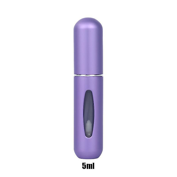 8ml Portable Mini Refillable Perfume Bottle With Spray 5ml purple