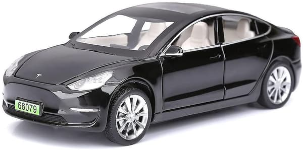 Model 3 painevalettu metalliauto lelu lapsille Black