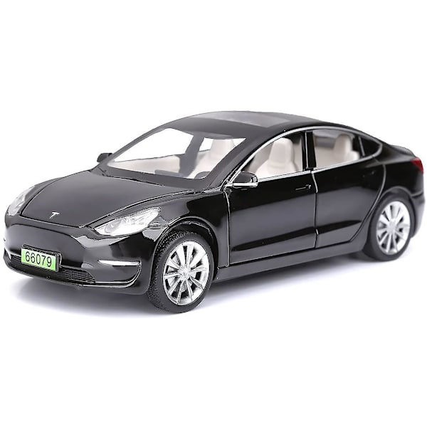 Model 3 Støpt Metall Bil Leke For Barn Black