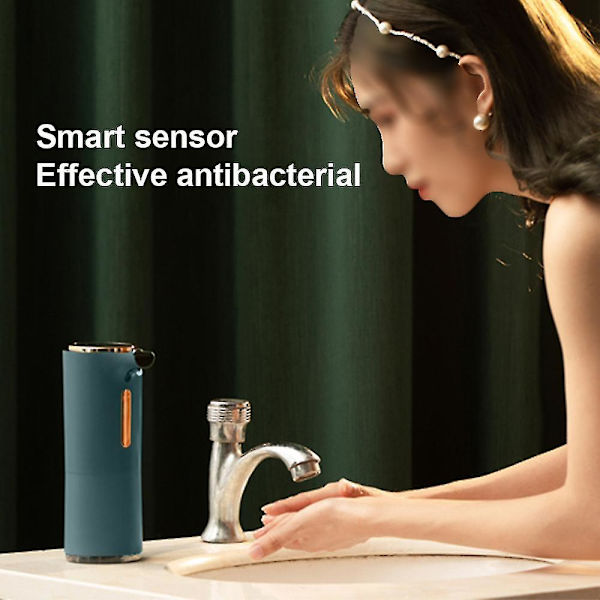 Automatic Soap Dispenser Touchless Battery Operated Foam Liquid Blue