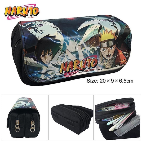 Naruto Kids Double-layer Pencil Case Large Capacity color 2