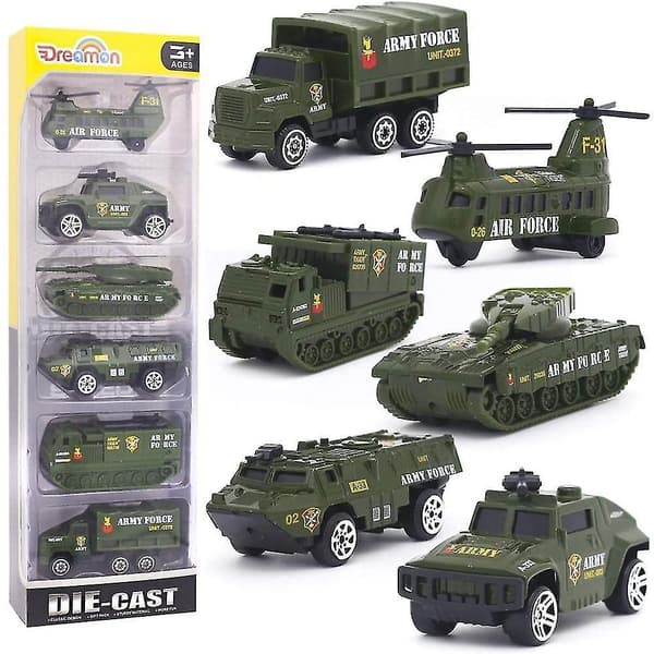 Mini Pocket Size For Military Vehicles, 6 Pieces
