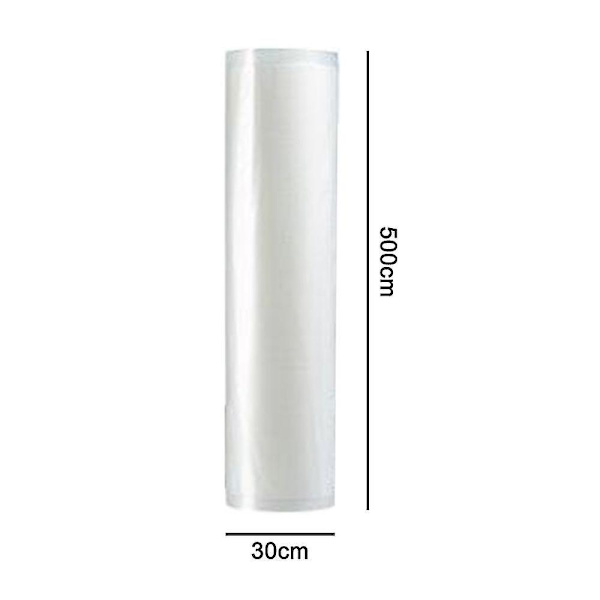 2pcs Thickened Food Preservation Texture Vacuum Bag Roll Embossed 25x500cm