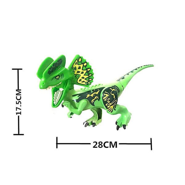 Jurassic Dinosaur Byggeklods Legetøj Dilophosaurus