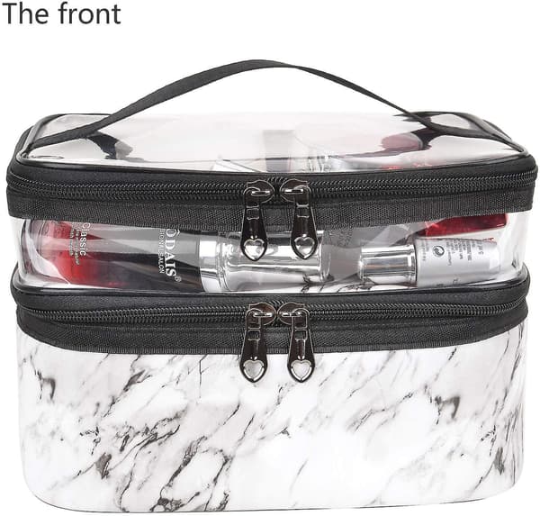Makeup Tasker Rejse Kosmetiktasker Dobbelt Lag Makeup Organizer Toilet Tasker