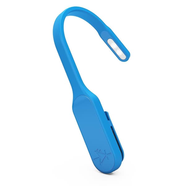 Mighty Bright Recharge 2 LED Clip On Book Light Rechargable With Micro USB Cable Provided, Various Colours Blue