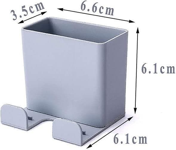 3 Pieces Wall Mounted Cell Phone Holder, Abs With Hook Wall Mounted Organizer Box For Cell Phone Charging Rack, Remote Control Storage Box