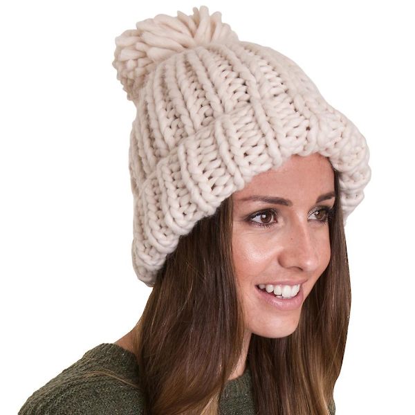 Outdoor Look Womens/Ladies Glencoe Oversize Chunky Beanie FrenchNavy