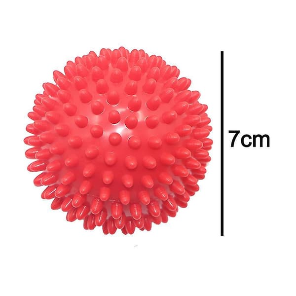 Hård Pigget Massagebold til Smertelindring - Zoneterapi, Nakke - Lacrosse Bold Massage Red