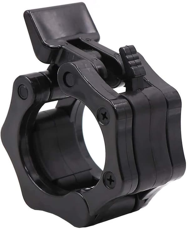 Weight Bar Collars, Locking 2 Inch Barbell Clamps black