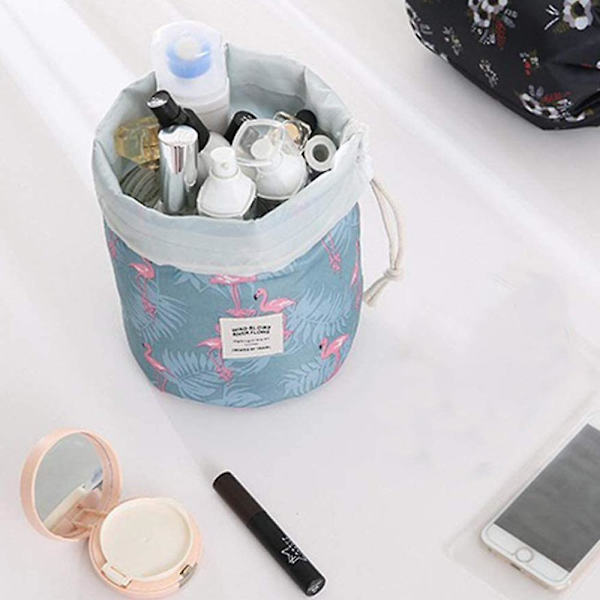 Barrel Multifunctional Travel Make Up Bags Toiletry Bags With Storage Pouch For Women&Girls Bucket F