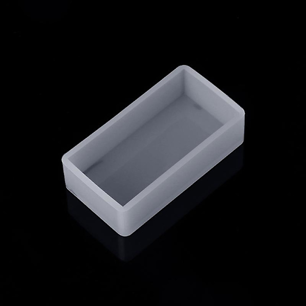 Silikoneform DIY Firkant Rektangel Epoxy Resin Spejl Håndværk Smykker Dekoration F