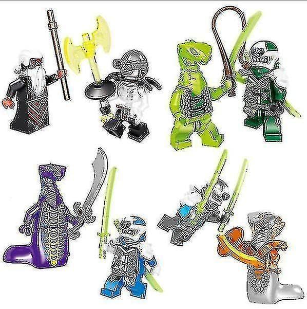 32 Pcs Ninjago Mini Figures Kai Jay Sensei Wu Master Building Blocks Toys