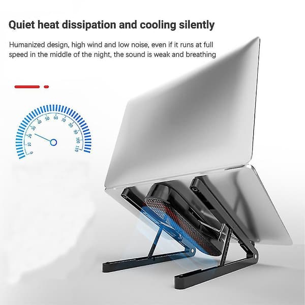 Portable Laptop Stand 4 Cooling Fans Adjustable Foldable Notebook Rack Holder