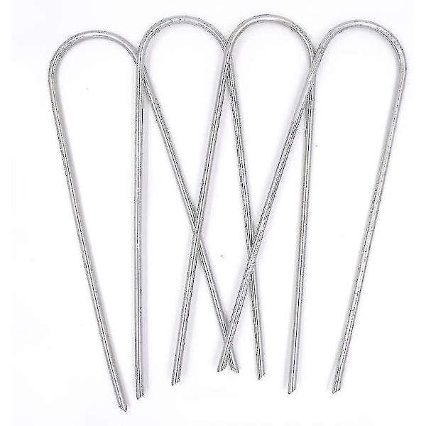 Trampolines Wind Stakes Heavy Duty U Type Sharp Ends Ground Anchor 8pcs